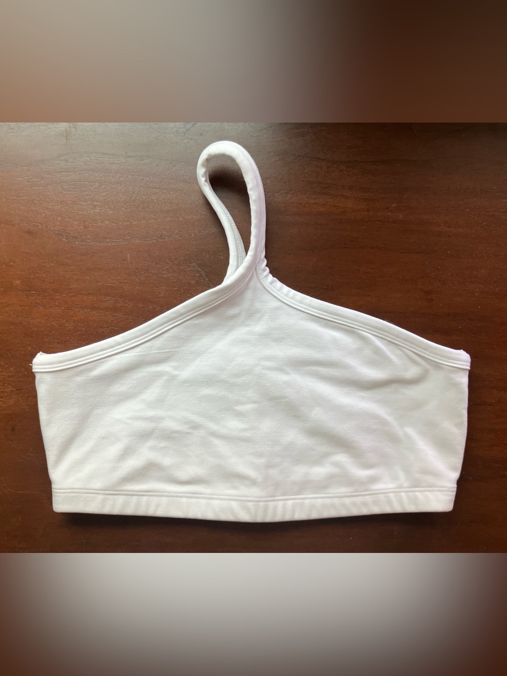 Beyond Yoga One Shoulder Sports Bra White